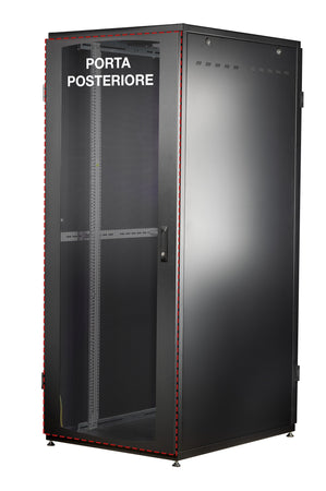 Armadio Server Rack NextGen 1000 19'' 800x1000 47U Nero Porta Grigliata