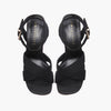 Emanuelle Vee sandali donna Farah raffia sutage lame black 203 10