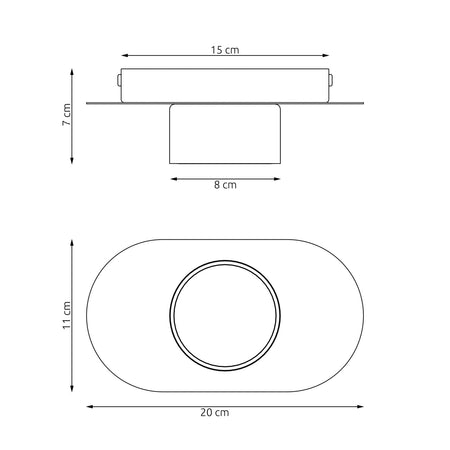 Lampada Da Soffitto 1 Luce Diaz In Acciaio Nero Diffusore A Cilindro