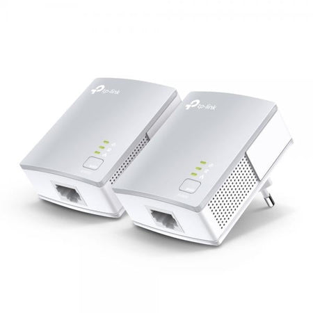 TP-LINK Powerline KIT AV600- 300Mbps- 1 10/100Mbps Port- 600Mbps Ultra Compact Size- HomePlug AV- Green Powerline- Plu