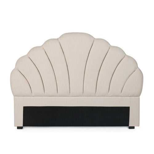 Testiera per letto Azar color naturale, struttura in legno, da 169 x 7 x 124 cm