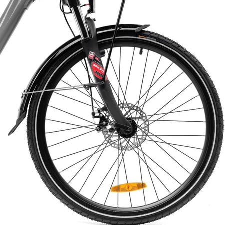 Lancia Y Incanto (Ln-Bi-220001) City E-Bike (Grigio) Bicicletta Elettrica Ruote 26"X1.50" Motore Bafang 250W 36V