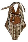 MC2 Saint Barth Mare Marrone/beige da donna