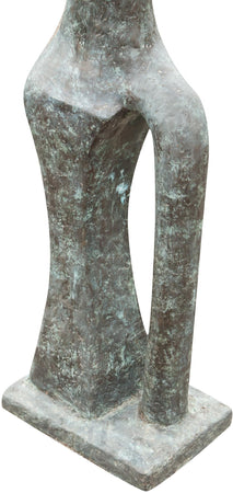 Biscottini Scultura arte moderna in fusione di bronzo L50xPR34xH175 cm dimensioni