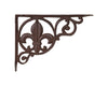 Biscottini Biscottini Mensola muro ghisa L23,3xP3xH17,5 finitura ruggine anticata Reggi