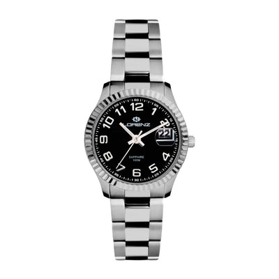 Orologio LORENZ donna Ginevra datario acciaio / nero