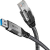 Cavo USB 3.0 Tipo A Maschio a Ethernet RJ45 Maschio 1m