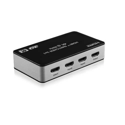 Propart Switch 3x1 Hdmi 2.0 18g 4k@60hz Hdr, Con Telecomando ir