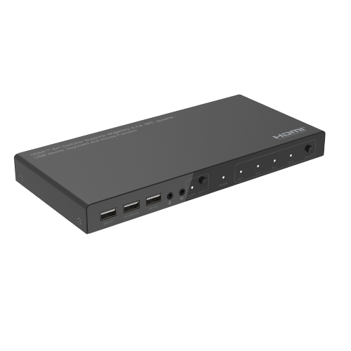 Propart Switch 4x1 Hdmi 2.0 18g 4k@60hz,kma: Tastiera Mouse Speaker
