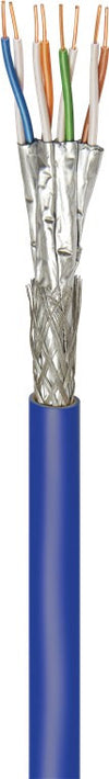 Matassa S/FTP Cavo Cat.7A+ Rame 100m Rigido PIMF B2ca Blu