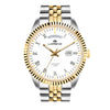Orologio LORENZ uomo Ginevra day-date bicolore / bianco