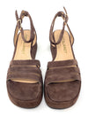 Janet & Janet sandali donna in camoscio dark marrone J 380