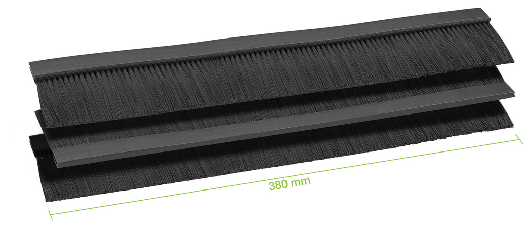 Tre Spazzole Ingresso Cavi per Armadio Rack 380 mm