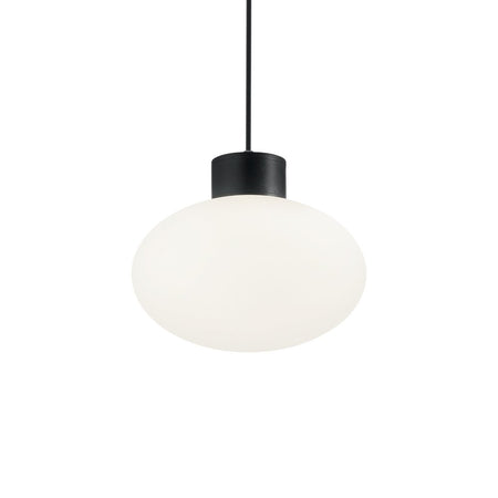 Sospensione Moderna Clio Alluminio Nero 1 Luce E27