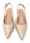 Francesco Milano slingback donna in pelle beige E06-02A