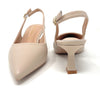 Francesco Milano slingback donna in pelle beige E06-02A