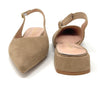 Francesco Milano sling back in camoscio firenza taupe E08-01C