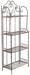 Biscottini Etagere scaffale multifunzione richiudibile ferro battuto 63x33x165 Biscottini