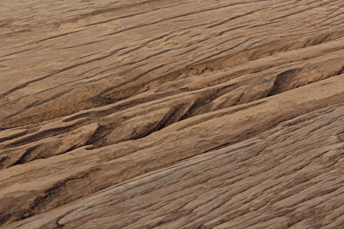 Tavolini "Rafter" struttura in acciaio e piano in legno per arredamento set da 2