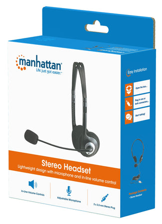 Cuffie Stereo con Microfono e Regolazione del Volume