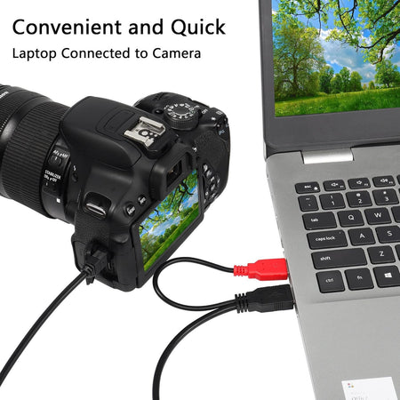 Cavo USB 2.0 ad Y 2xA maschio/mini B maschio 0,6 m