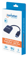 Splitter Hub DisplayPort a 2 Monitor DisplayPort MST 4K@30Hz video UHD