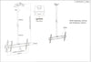 Supporto universale a soffitto per TV LED/LCD 37-70''
