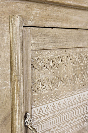 Mobile porta TV "Mayra" in legno di mango per interno 150 x 40 x h 60 cm