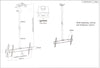 Supporto universale a soffitto per TV LED/LCD 37-70''