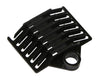 Supporto a Pettine per 6 Giunti in Fibra Ottica Nero