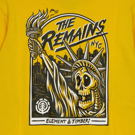 ELEMENT Felpa Cappuccio Uomo Element X Timber Liberty Hood Old Gold da uomo