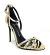 Fratelli Russo sandali in specchio oro Tesa S2611
