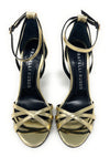 Fratelli Russo sandali in specchio oro Tesa S2611