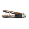 Stonefly slingback da donna Sally 5 in pelle nero bianco 223553