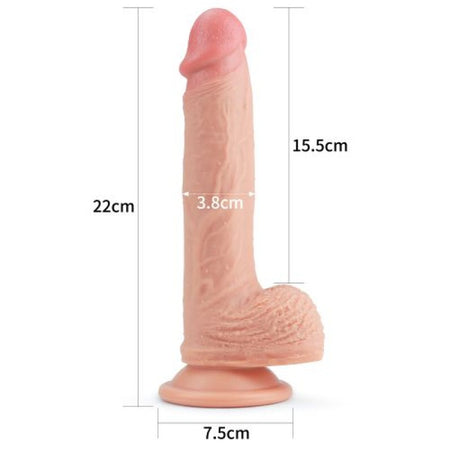 Dildo Realistico Dual Layered 8.5'' – Effetto Naturale 21,5 cm