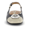 Stonefly slingback da donna Sally 5 in pelle nero bianco 223553