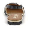 Stonefly slingback da donna Sally 5 in pelle nero bianco 223553