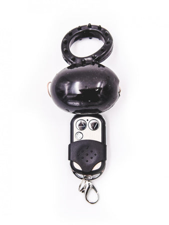 Cock ring vibrante con telecomando Nero