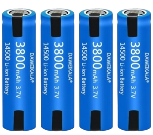 BATTERIA 14500 3800mAh 3.7V HZS LITIO SALDARE LAMELLA RICARICABILE PACCO BATTERIA RICAMBIO