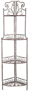 Biscottini Biscottini Etagere Angolo Multifunzione Richiudibile Ferro Battuto Ruggine