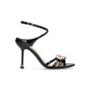 Liu Jo sandali Tracy 03 black con logo gioiello SA6071EX004