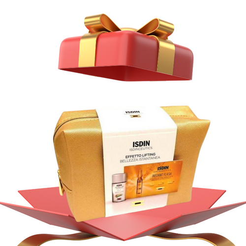 Isdin cofanetto instant flash 5 fiale + acqua micellare 30ml