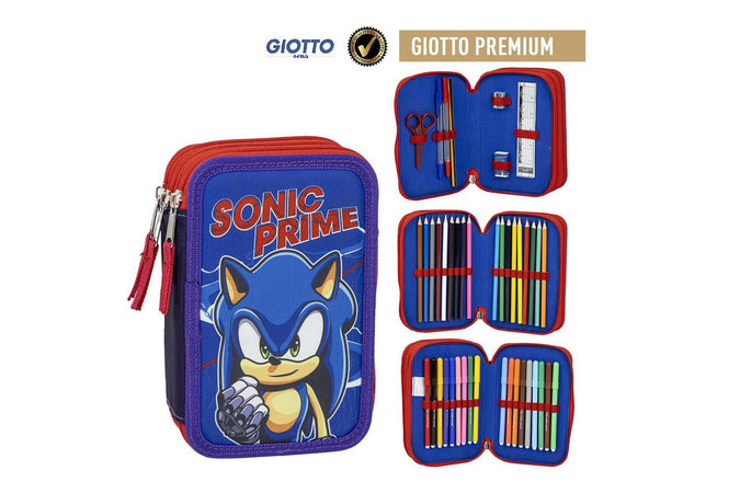 Sonic Prime Astuccio 3 Zip colori Giotto