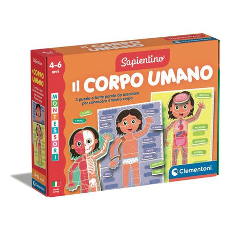 Gioco educativo Clementoni 16876 SAPIENTINO BABY MONTESSORI Il Corpo U
