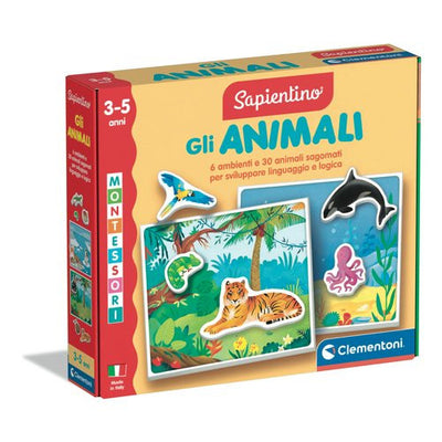 Gioco educativo Clementoni 16867 SAPIENTINO BABY MONTESSORI Gli Animal