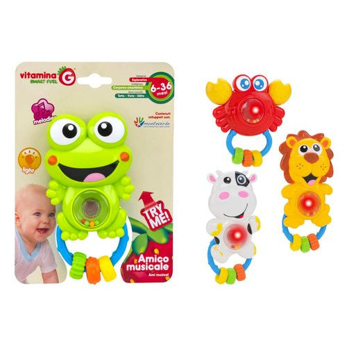 Sonaglio Globo 05495 VITAMINA G Amico Musicale con luci Assortito