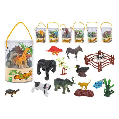 Animali 8 pz con accessori Globo 41325 ANIMALS MATES Assortito