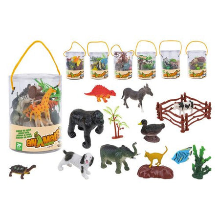 Animali 8 pz con accessori Globo 41325 ANIMALS MATES Assortito