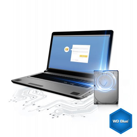 Hard Disk WD BLUE WD10EZEX - 1TB (1000GB) - SATA3 / 600 - 7200 RPM - Buffer 64 MB Cache - Interno per desktop -