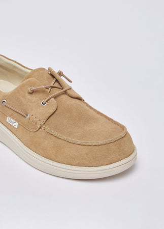 Liu Jo mocassini uomo Riva 01 in suede lion beige 7B5007PX002